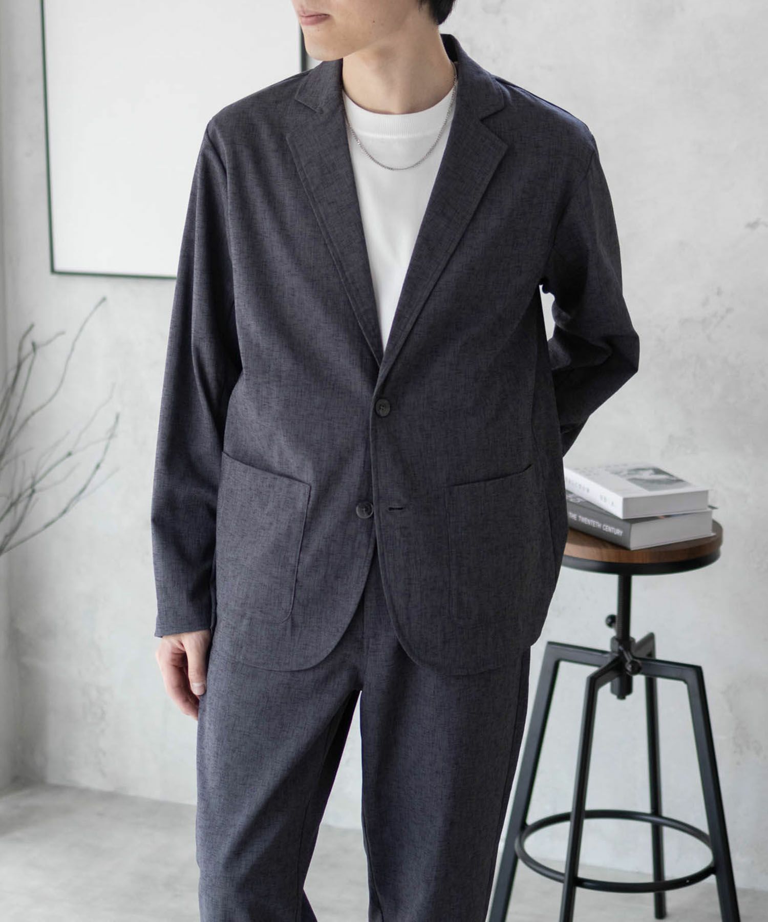 URBAN COLLECTION エアリネン リネンライクジャケット メンズ商品サムネイル-22