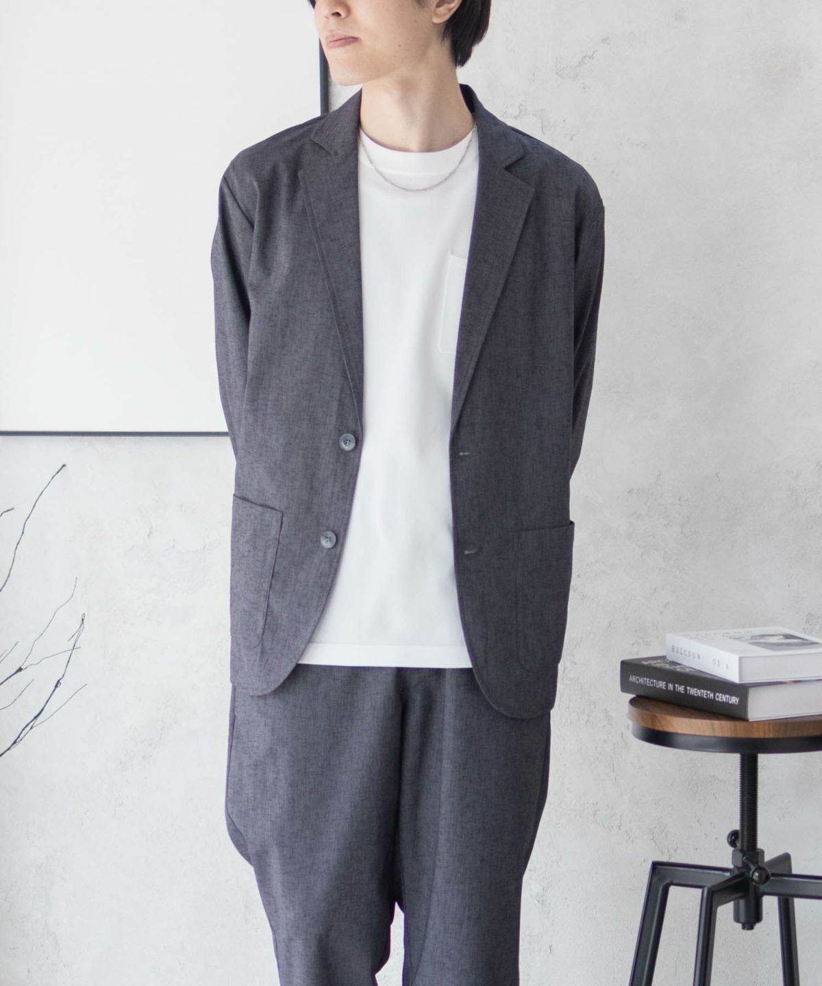 URBAN COLLECTION リネンライクジャケット メンズ