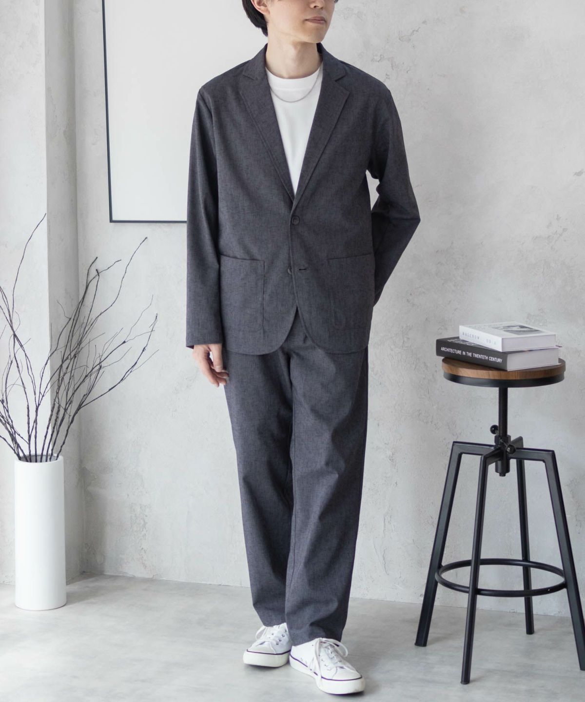 URBAN COLLECTION リネンライクジャケット メンズ