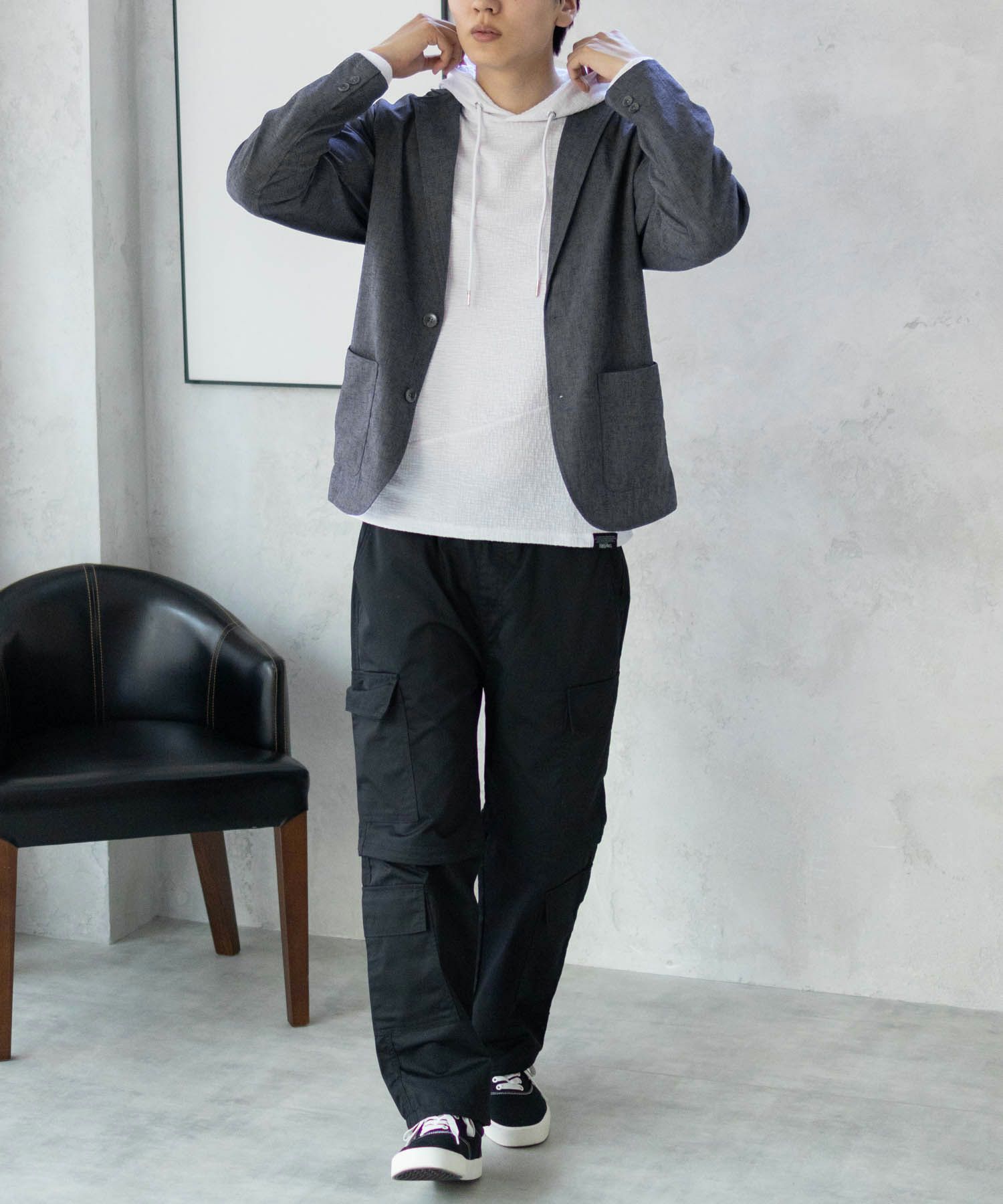 URBAN COLLECTION エアリネン リネンライクジャケット メンズ商品サムネイル-29