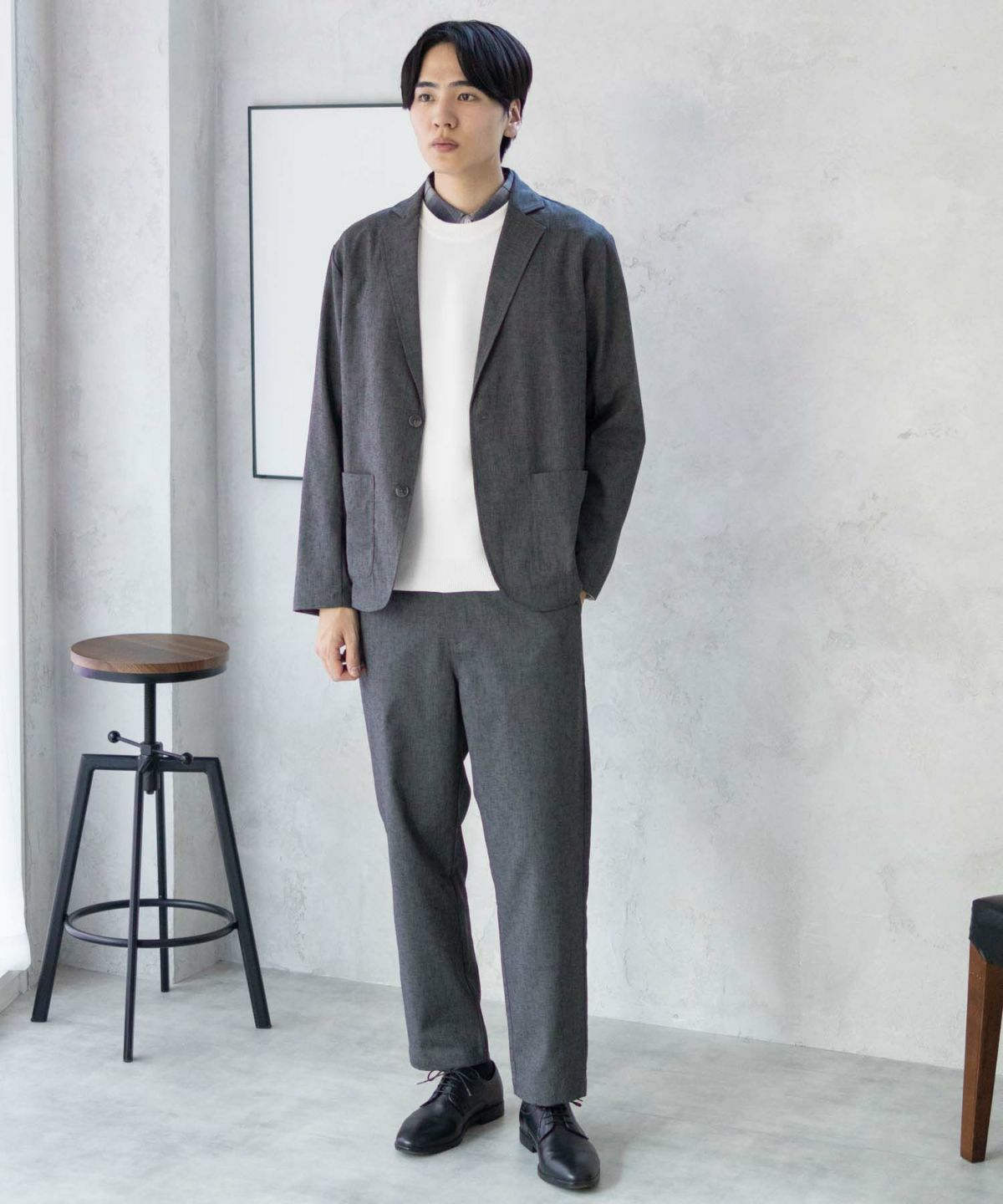 URBAN COLLECTION リネンライクジャケット メンズ