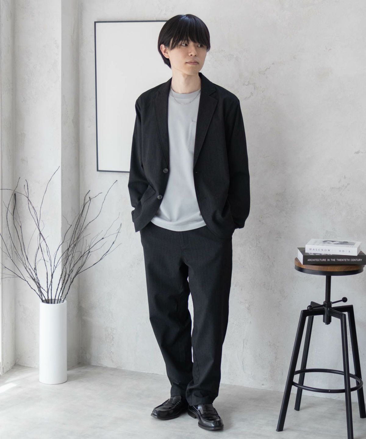 URBAN COLLECTION リネンライクジャケット メンズ