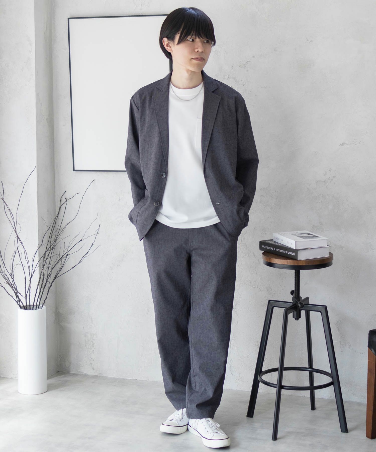 URBAN COLLECTION エアリネン リネンライクジャケット メンズ商品サムネイル-40