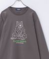 T-GRAPHICS ラインアート長袖Ｔシャツ メンズ