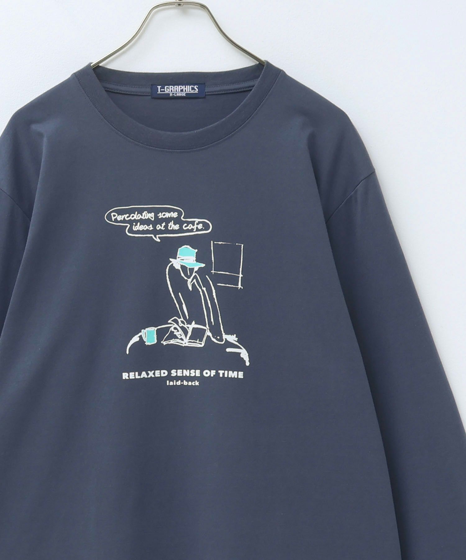 T-GRAPHICS  ラインアート長袖Ｔシャツ メンズ商品画像-4