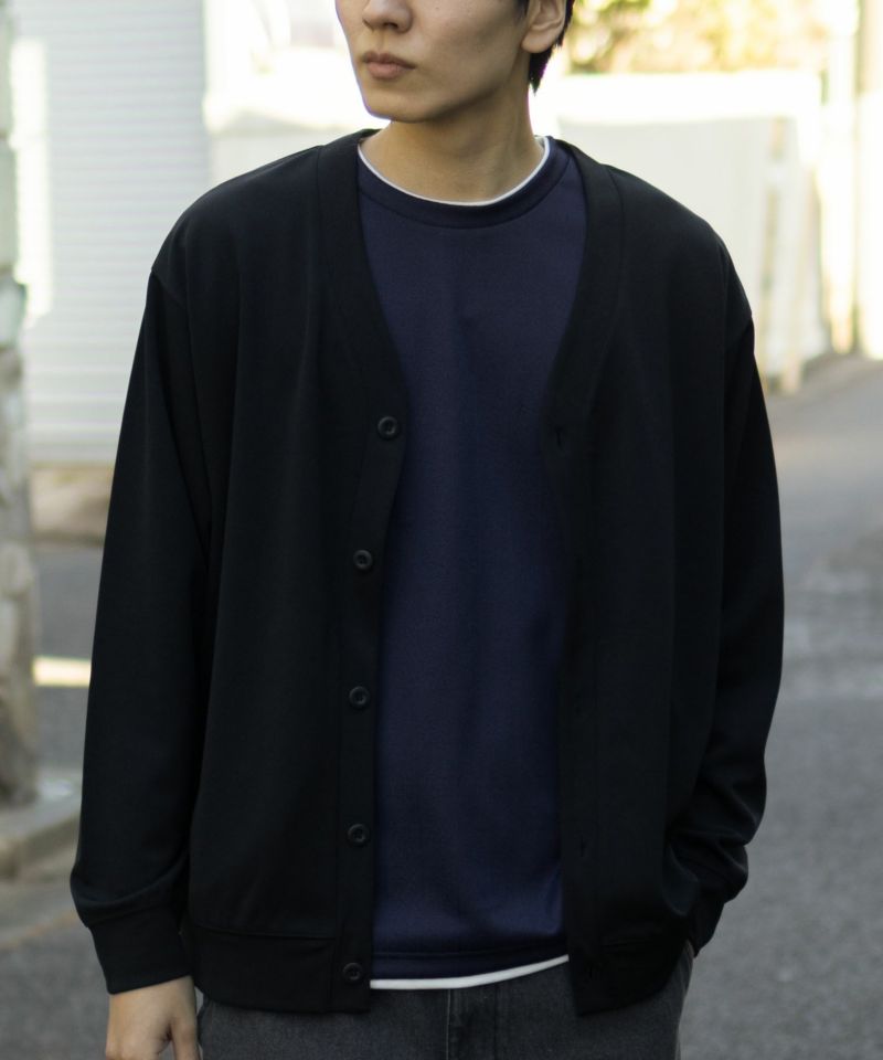 Naptime. フェイクレイヤードロングTシャツ NAVY Tシャツ メンズ 長袖 ロンT フェイクレイヤード シワになりにくい