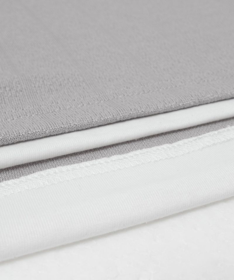 NAVY  ストライプフェイクレイヤード長袖Tシャツ メンズ商品画像-17