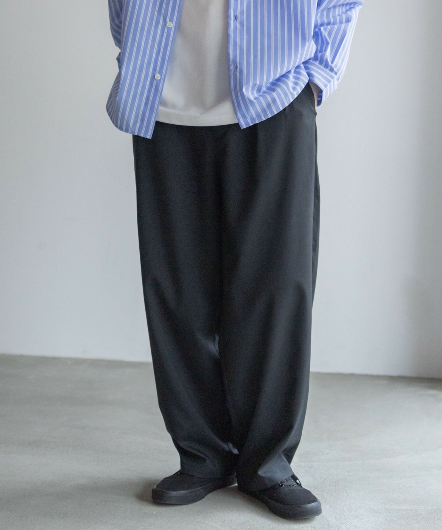 URBAN COLLECTION  タックワイドスラックス メンズ商品サムネイル-1