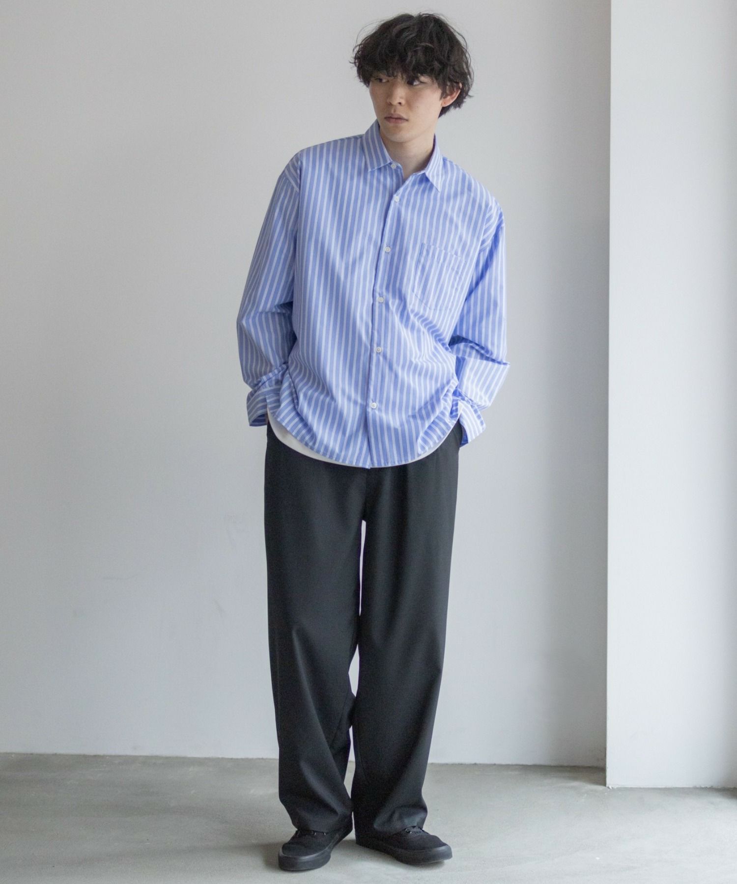 URBAN COLLECTION タックワイドスラックス メンズ