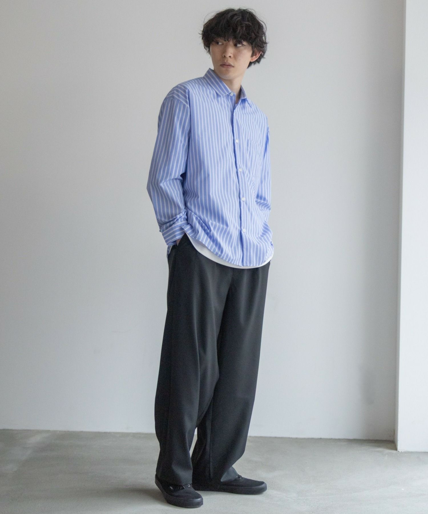 URBAN COLLECTION タックワイドスラックス メンズ