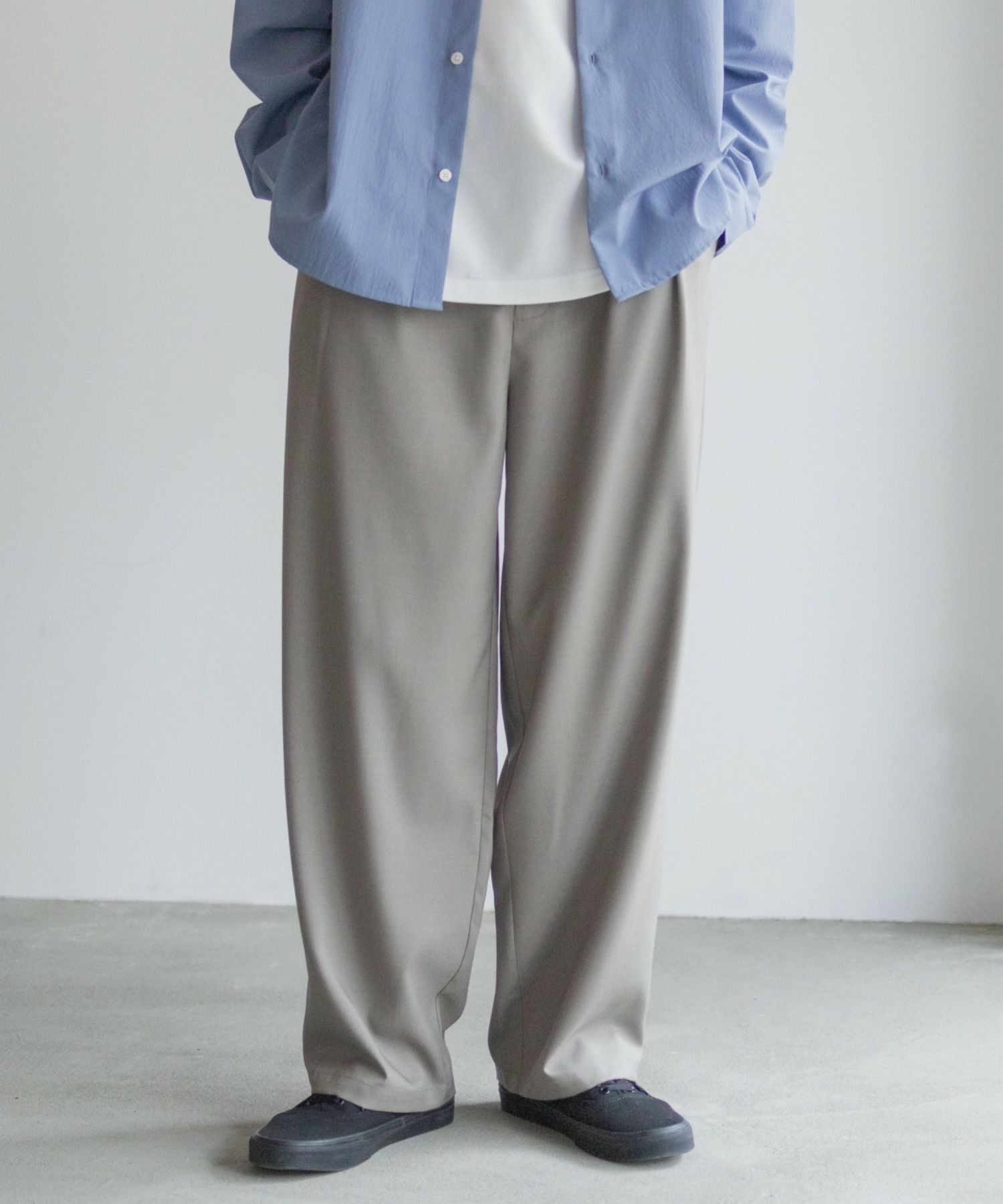 URBAN COLLECTION タックワイドスラックス メンズ