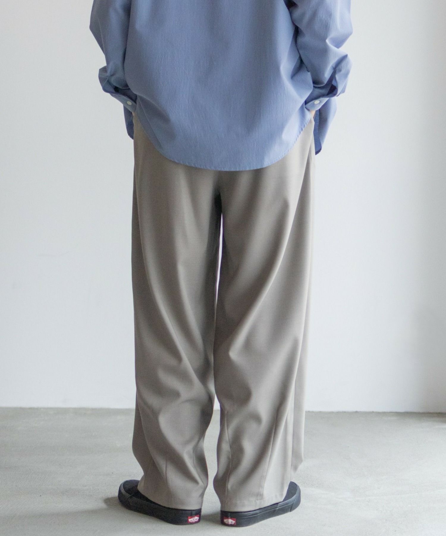 URBAN COLLECTION タックワイドスラックス メンズ