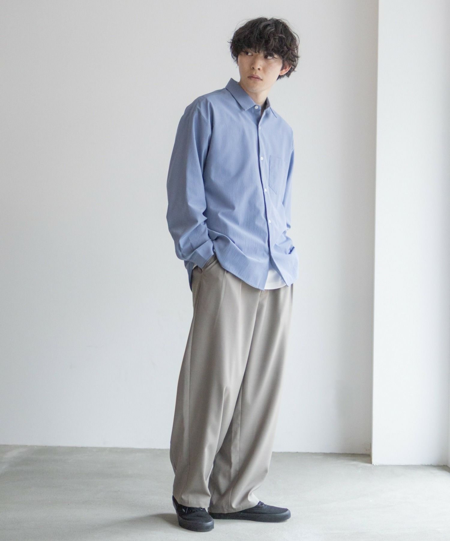 URBAN COLLECTION タックワイドスラックス メンズ