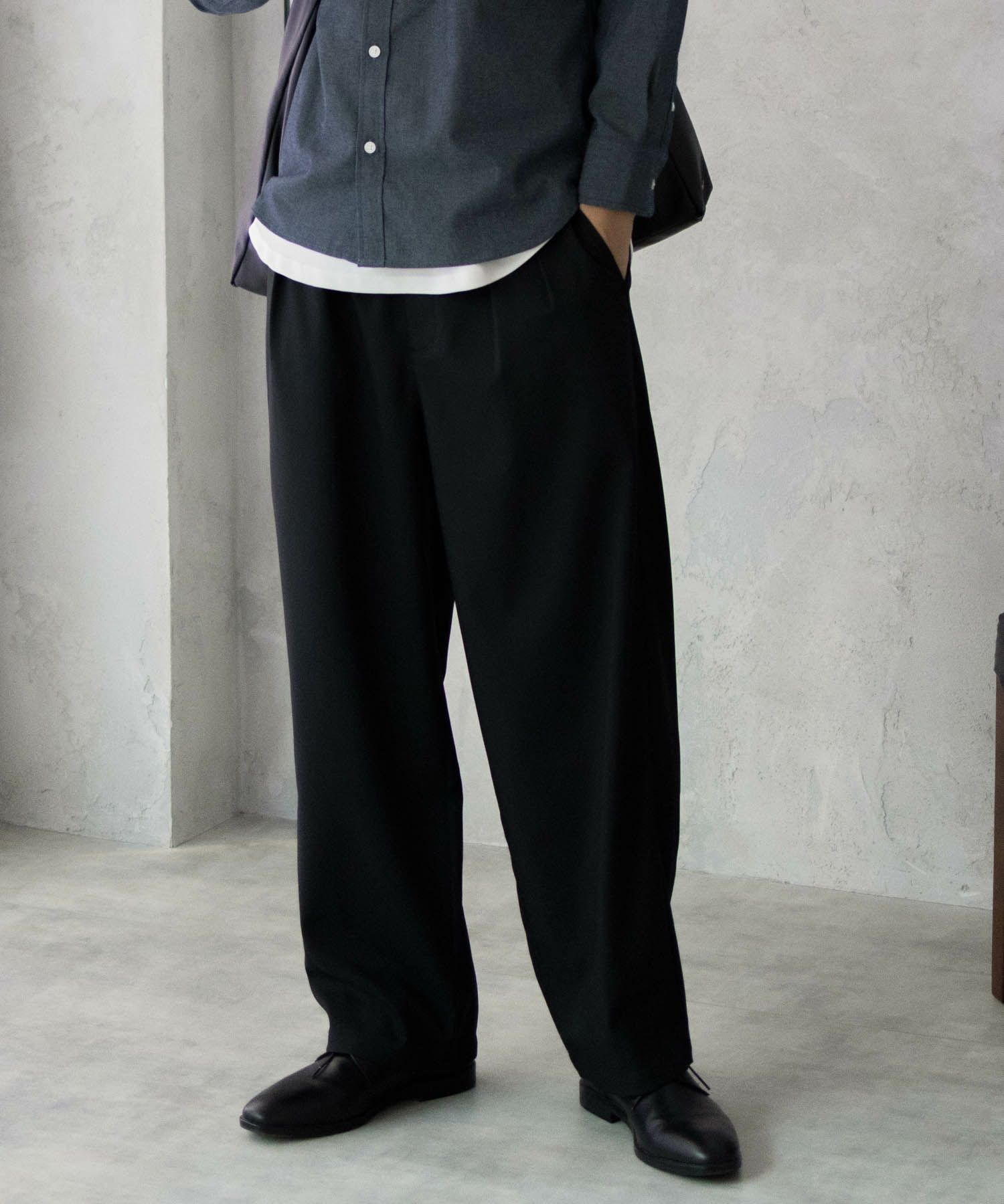 URBAN COLLECTION  タックワイドスラックス メンズ商品サムネイル-22