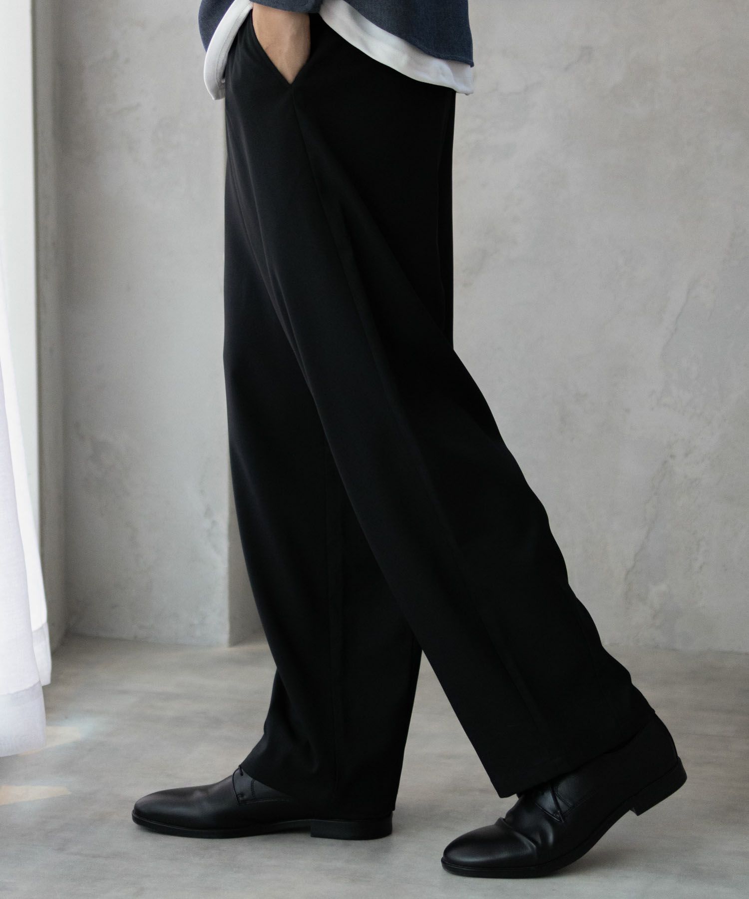 URBAN COLLECTION タックワイドスラックス メンズ