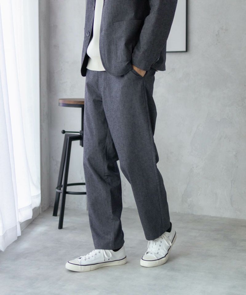 URBAN COLLECTION エアリネン リネンライクパンツ メンズ商品画像-1