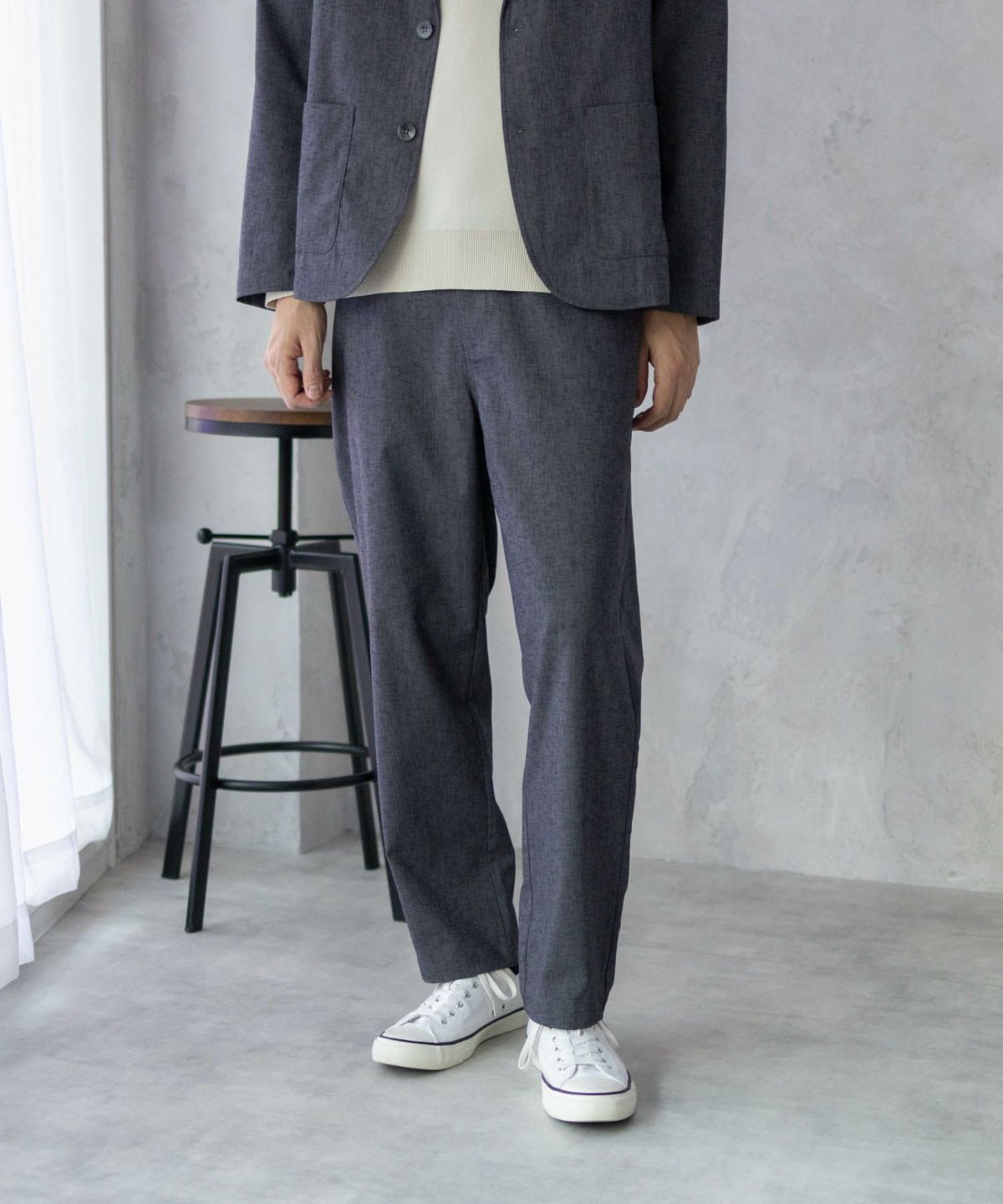 URBAN COLLECTION リネンライクパンツ メンズ