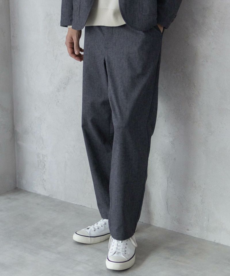 URBAN COLLECTION エアリネン リネンライクパンツ メンズ商品画像-4