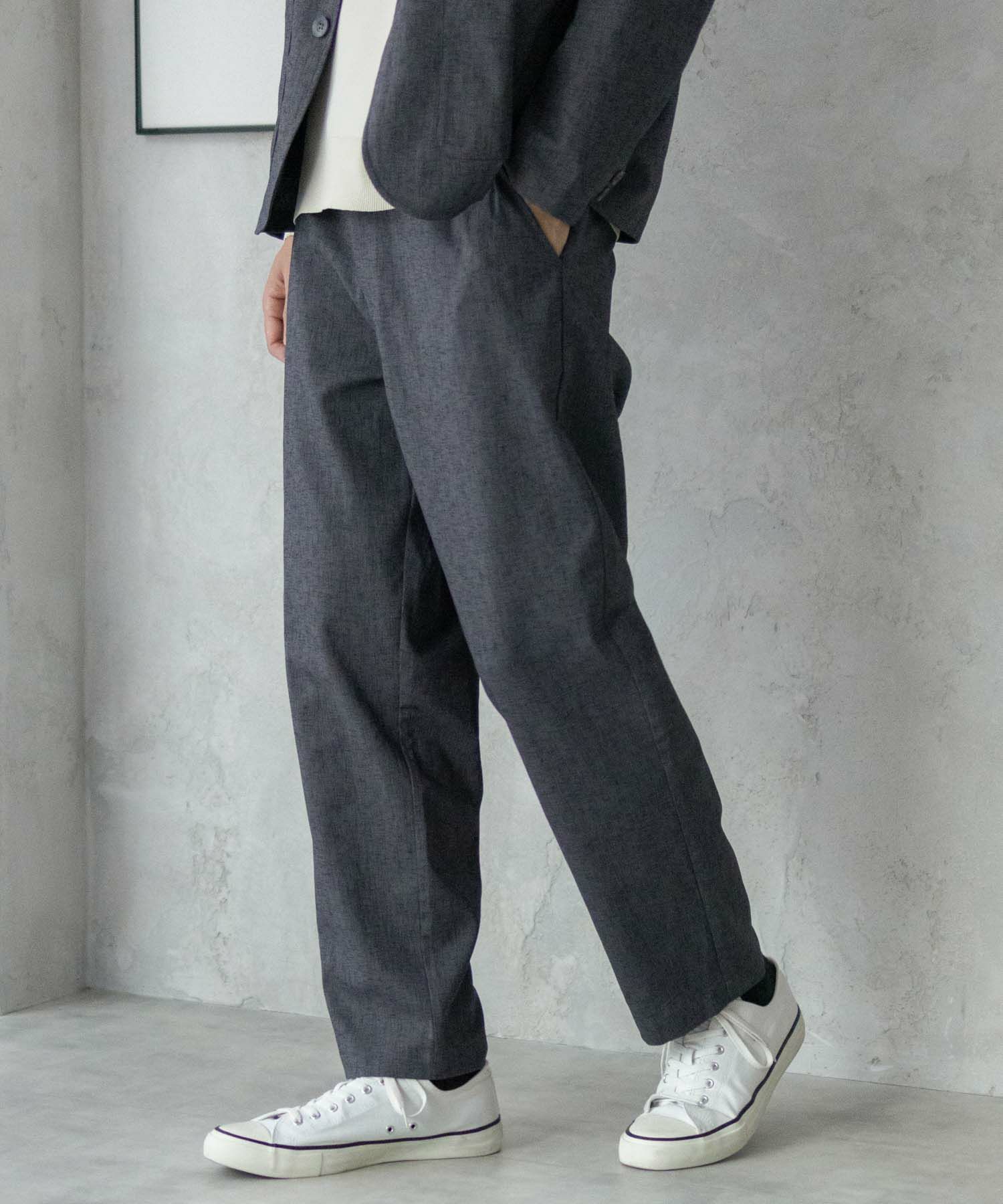 URBAN COLLECTION リネンライクパンツ メンズ