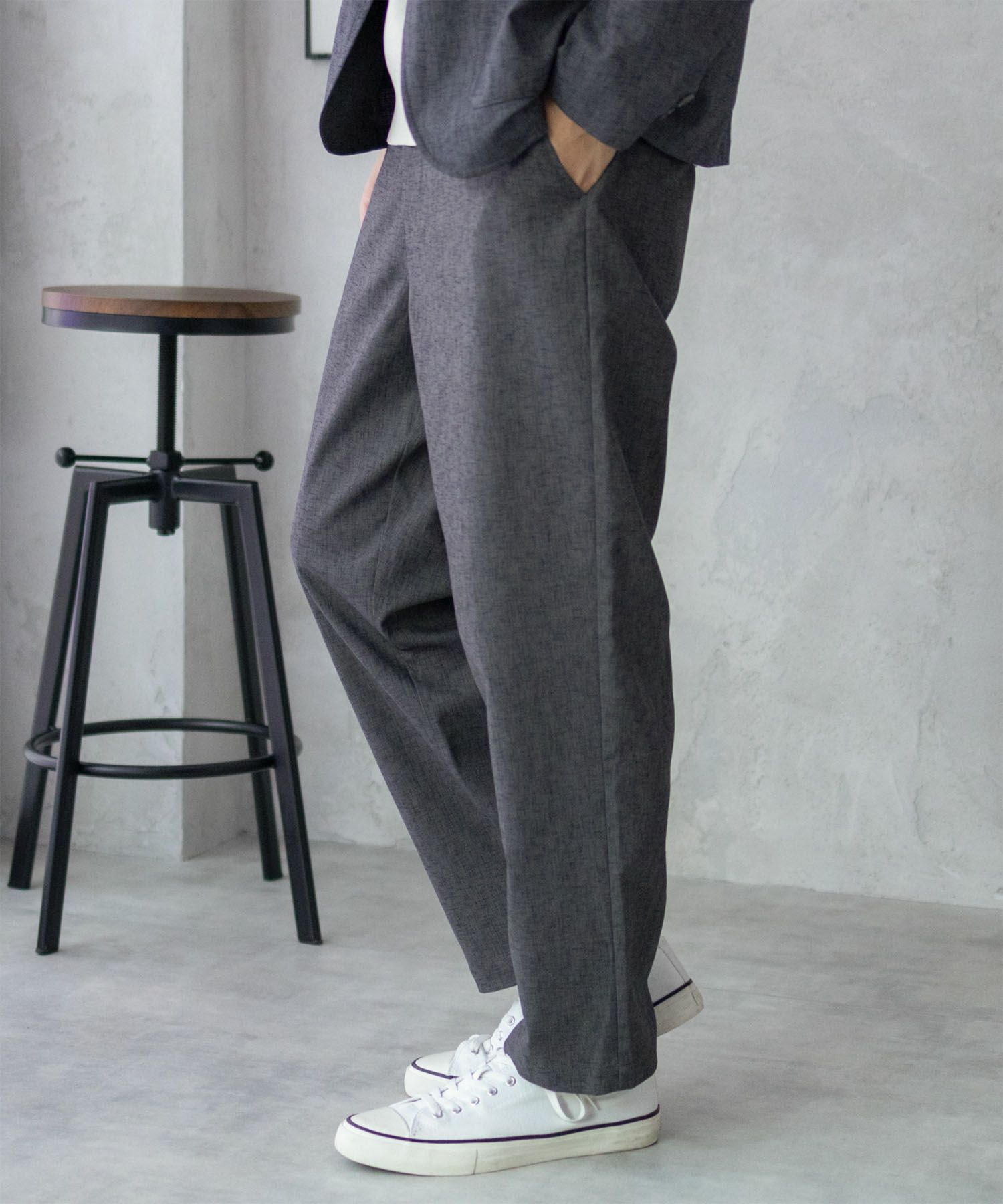 URBAN COLLECTION リネンライクパンツ メンズ