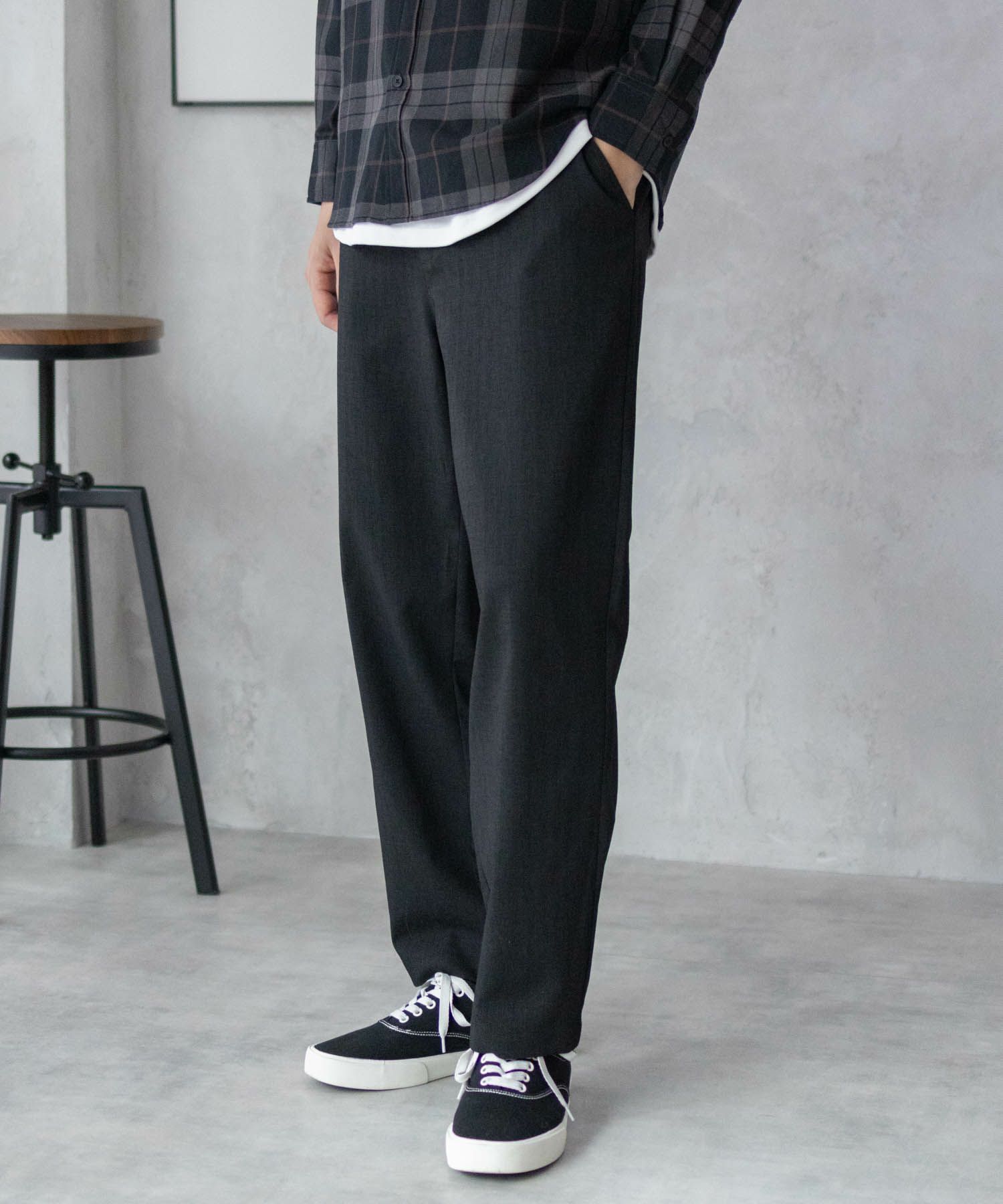 URBAN COLLECTION エアリネン リネンライクパンツ メンズ商品画像-9