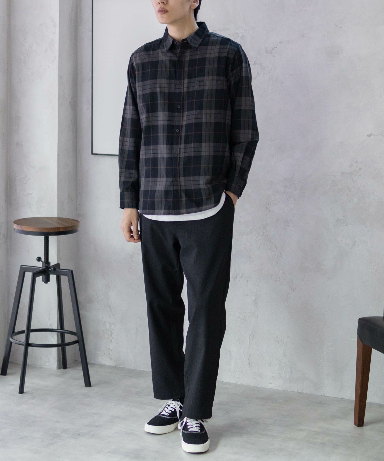 URBAN COLLECTION エアリネン リネンライクパンツ メンズ商品画像-12