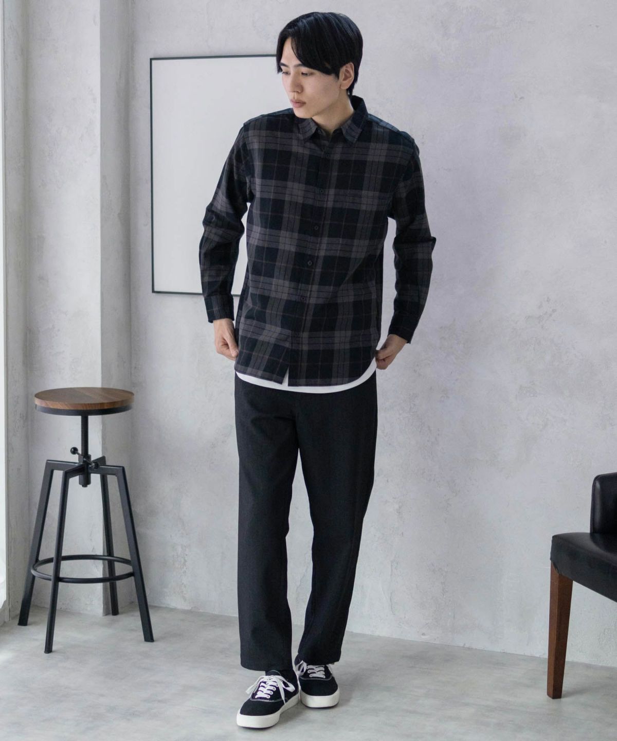 URBAN COLLECTION リネンライクパンツ メンズ