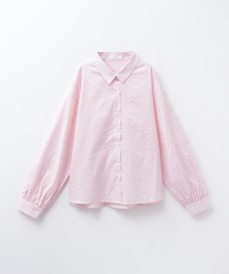 nAvy ストライプ前開きシャツ レディース