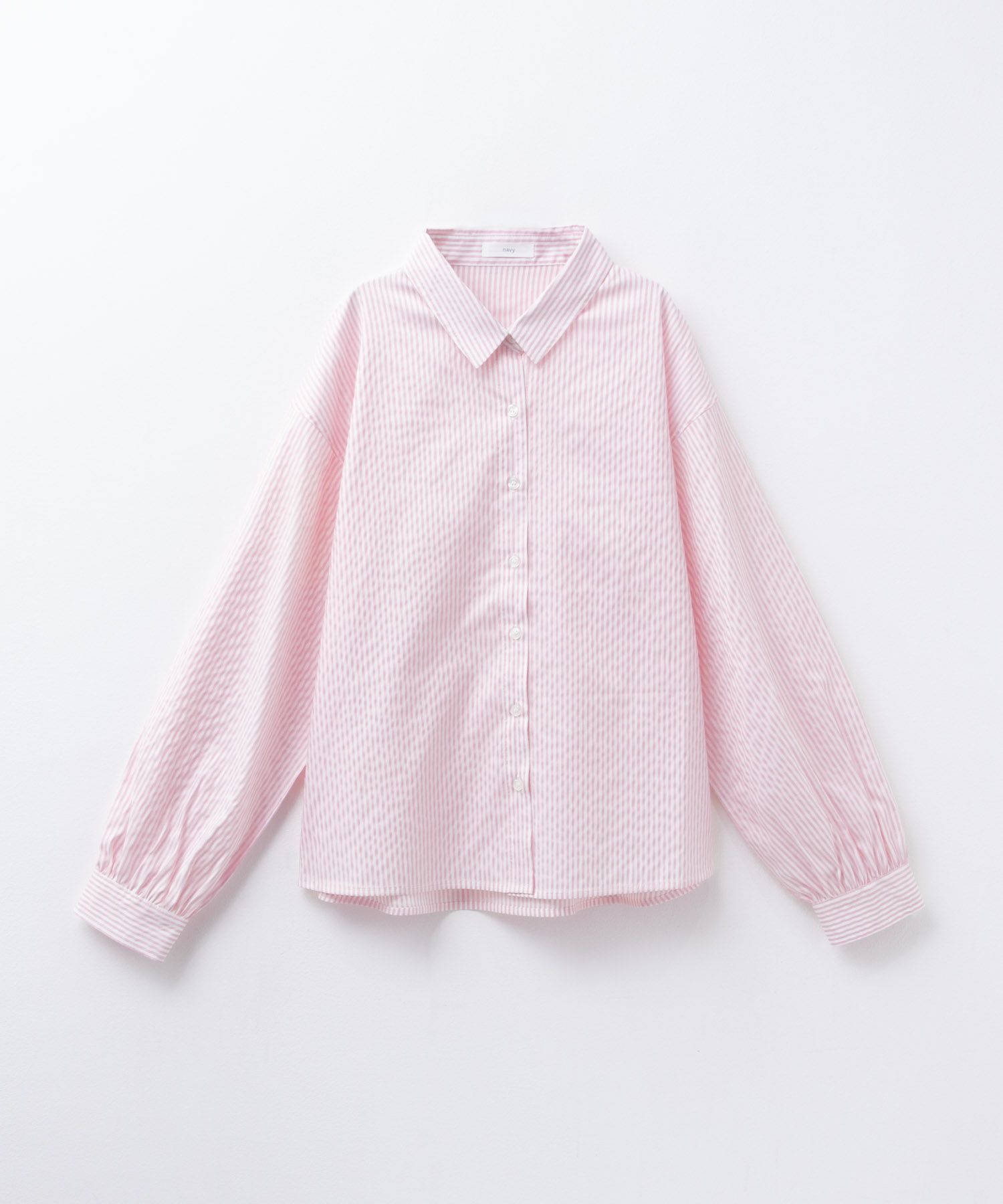 nAvy ストライプ前開きシャツ レディース