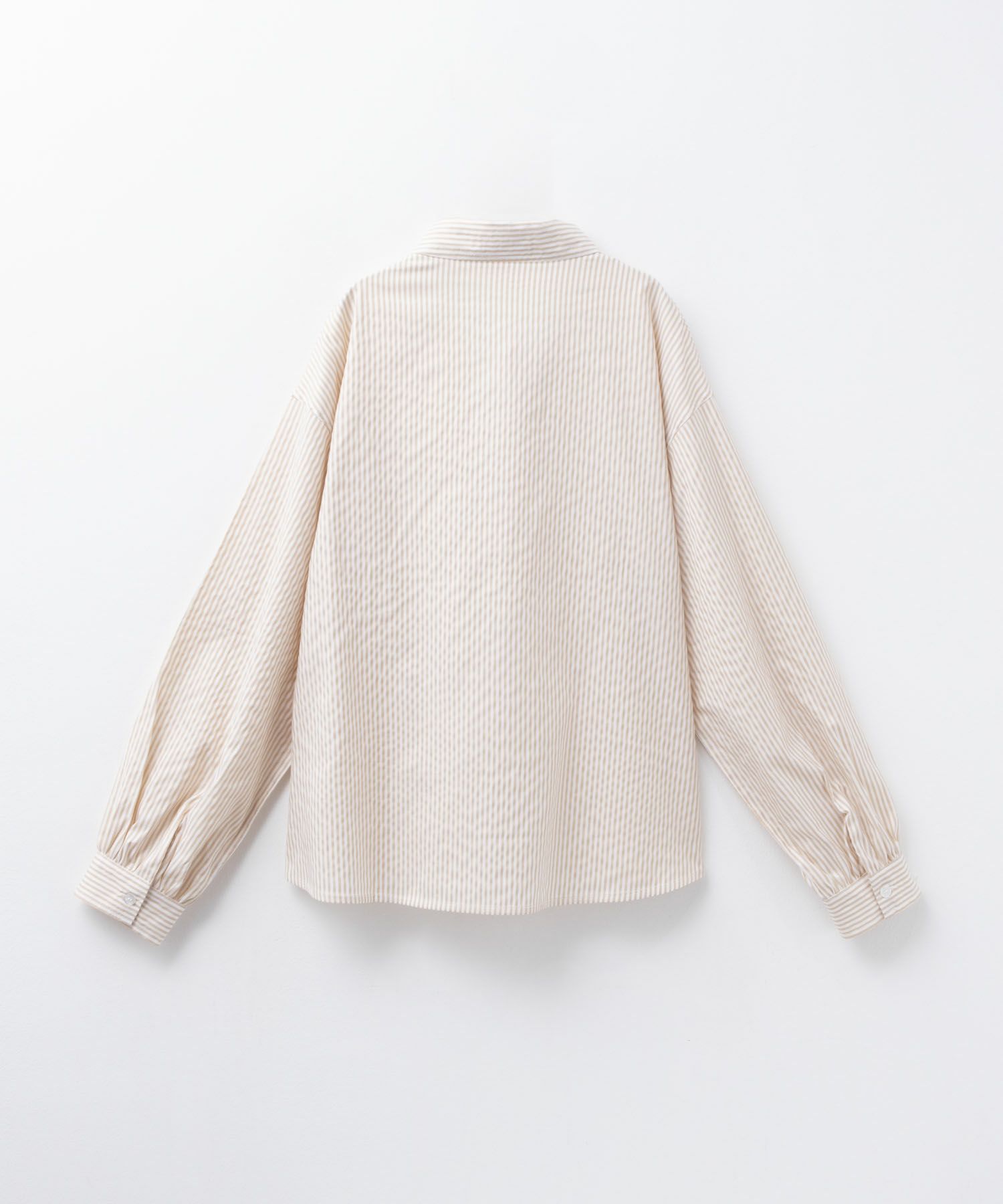 nAvy ストライプ前開きシャツ レディース