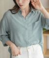 nAvy  スラブ前開き7分袖シャツ レディース商品サムネイル-12