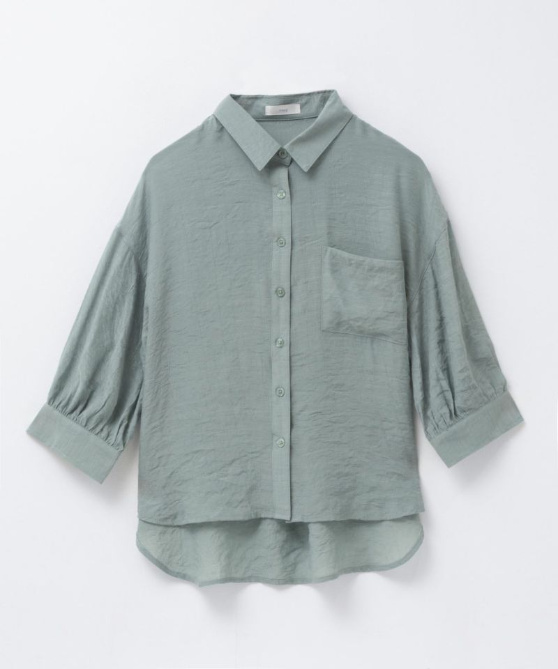 nAvy  スラブ前開き7分袖シャツ レディース商品画像-20