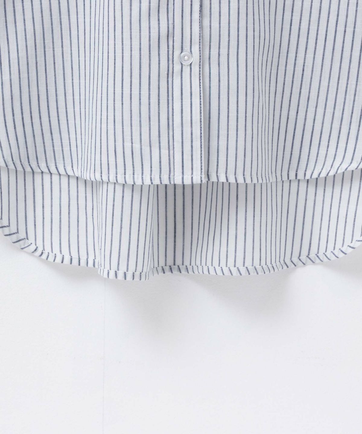 nAvy スラブ前開き7分袖シャツ レディース