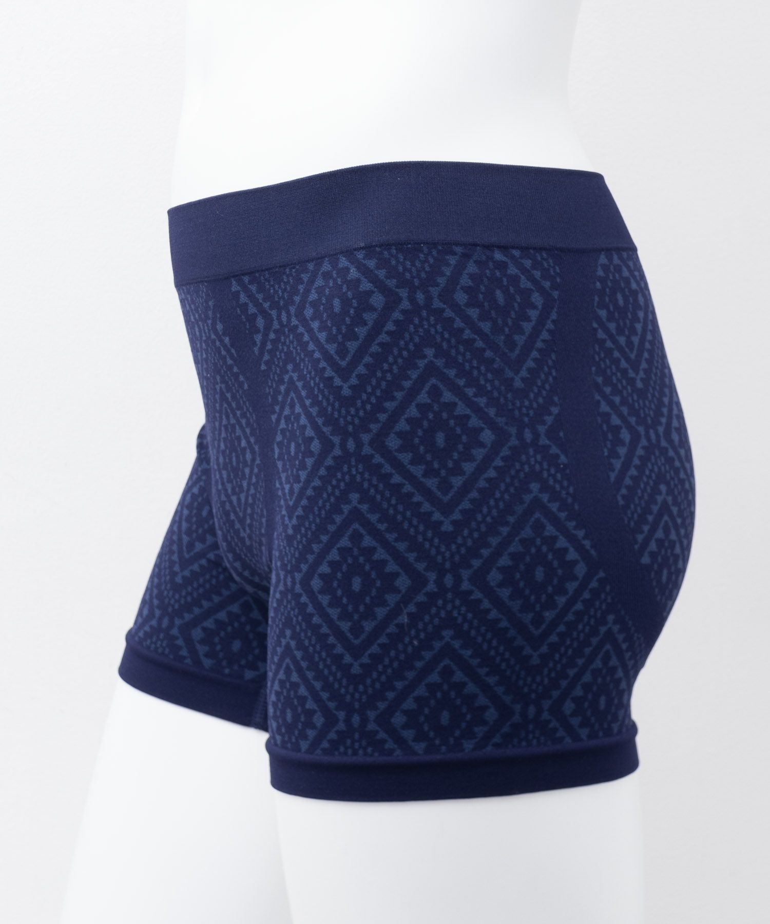 NAVY オルテガ柄成型ボクサーパンツ メンズ メール便 対応商品商品画像-2