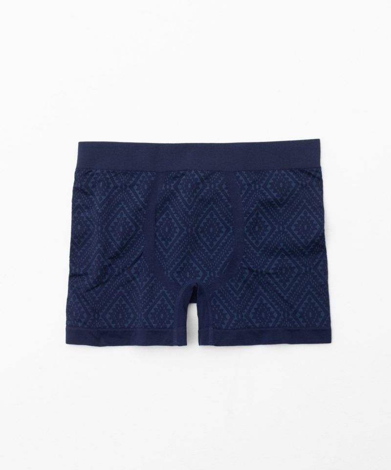 NAVY  オルテガ柄成型ボクサーパンツ メンズ メール便 対応商品商品画像-4