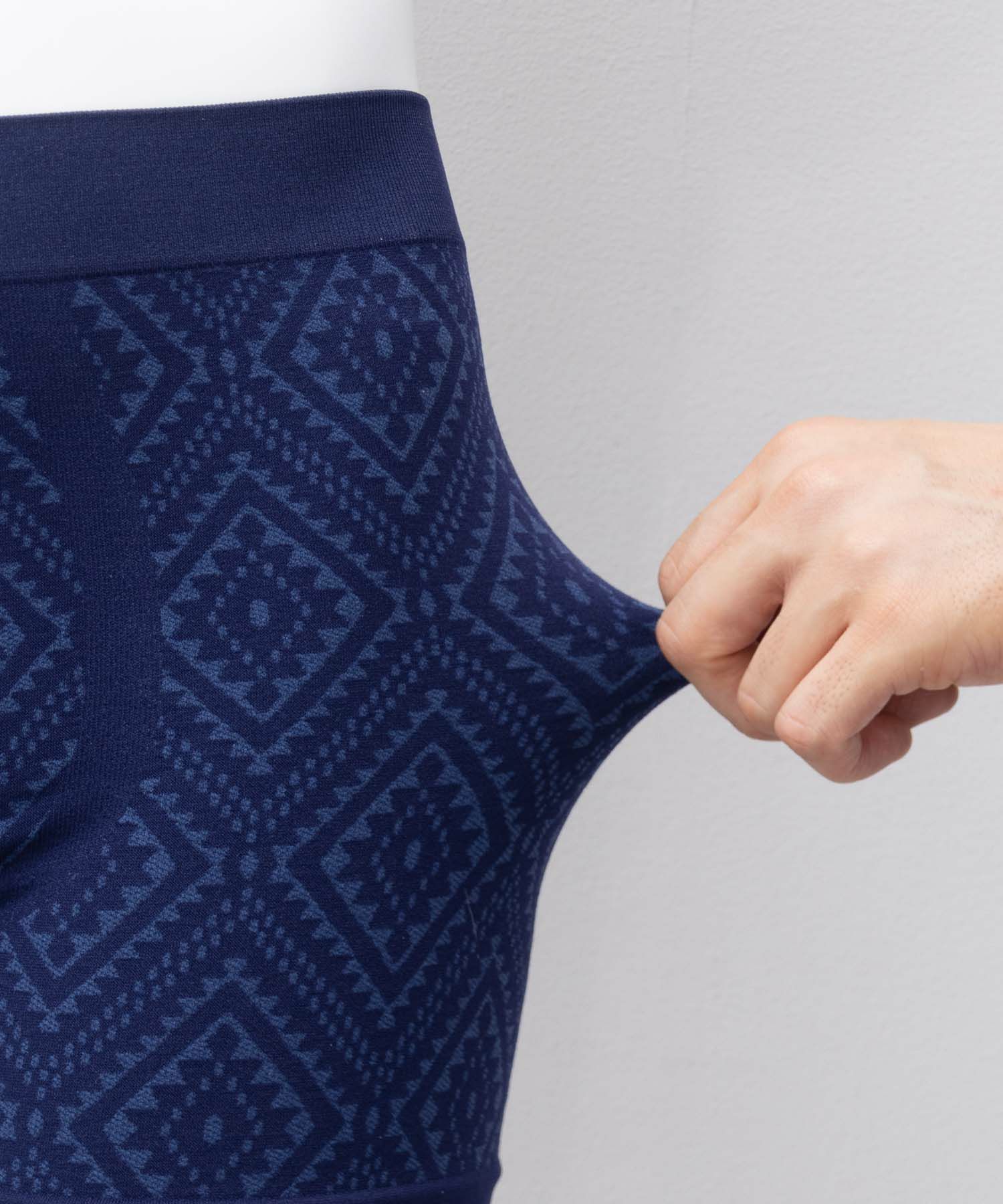 NAVY オルテガ柄成型ボクサーパンツ メンズ ネコポス 対応商品