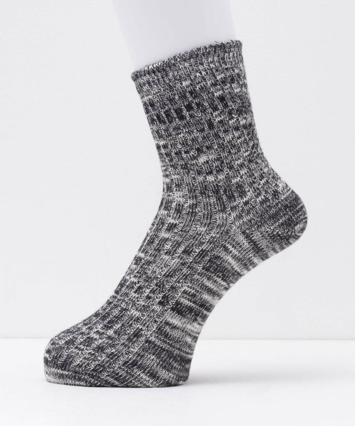 NAVY クオーターソックス USAコットンスラブ レディース