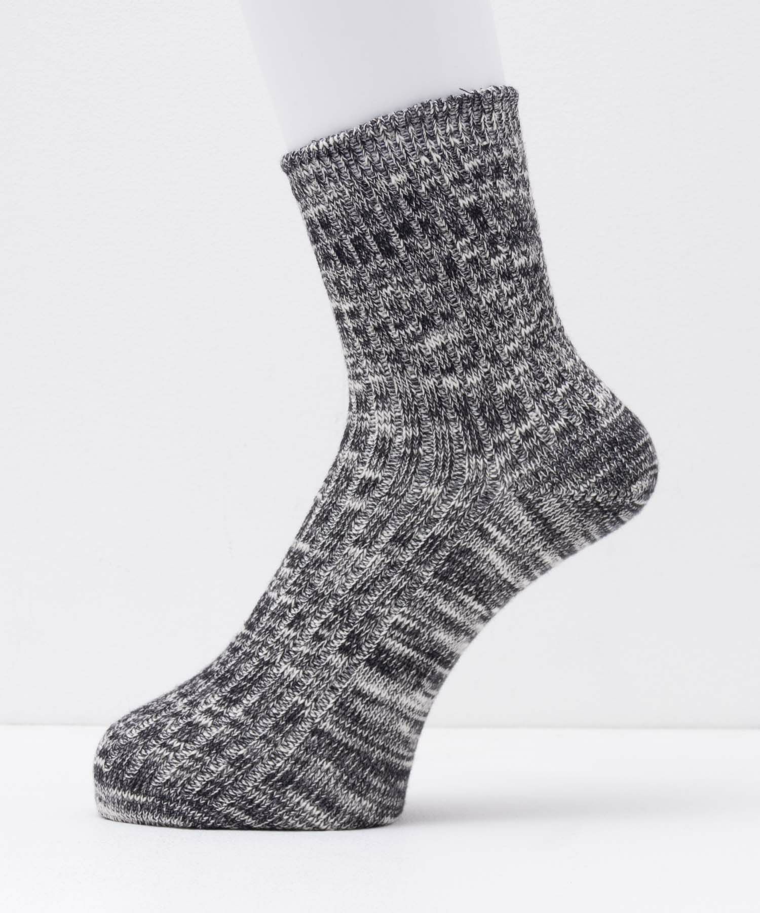 NAVY クオーターソックス USAコットンスラブ レディース