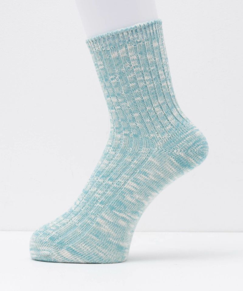 NAVY  クオーターソックス USAコットンスラブ レディース メール便 対応商品商品画像-4