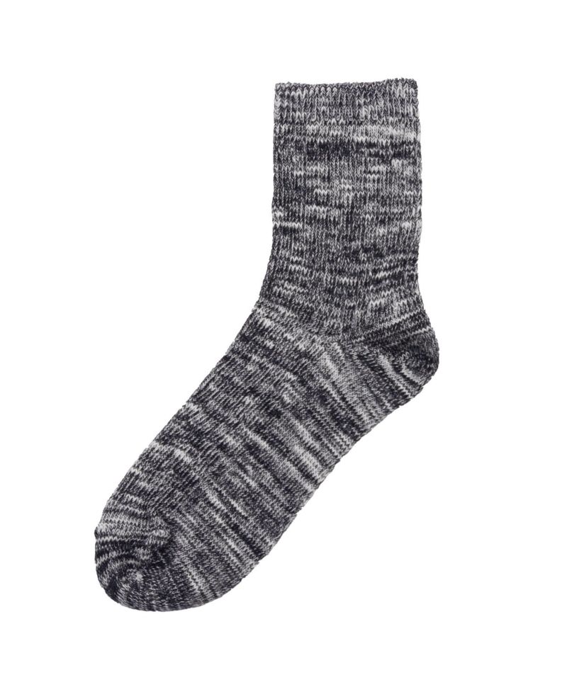 NAVY  クオーターソックス USAコットンスラブ レディース メール便 対応商品商品画像-5