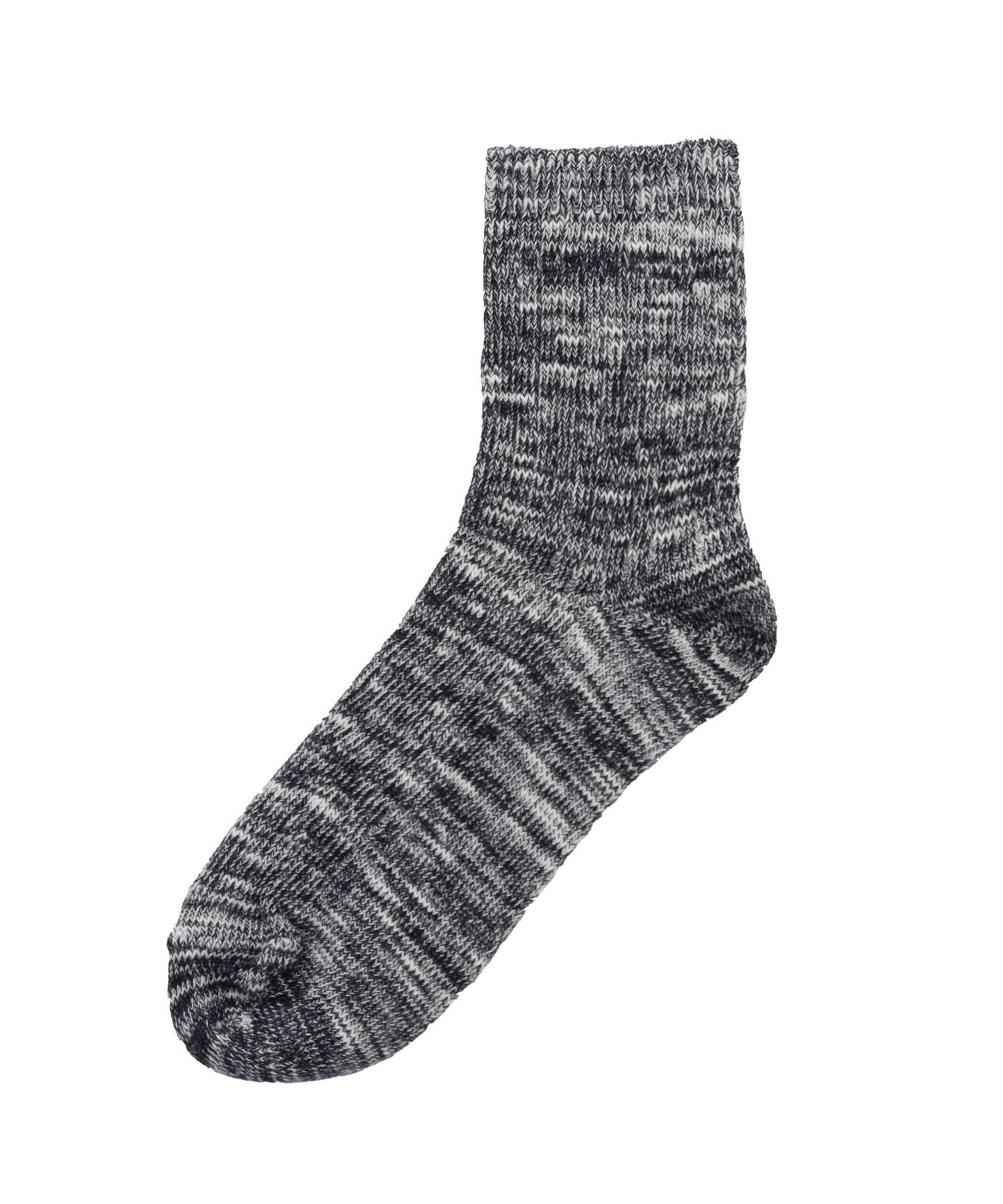 NAVY  クオーターソックス USAコットンスラブ レディース メール便 対応商品商品画像-5