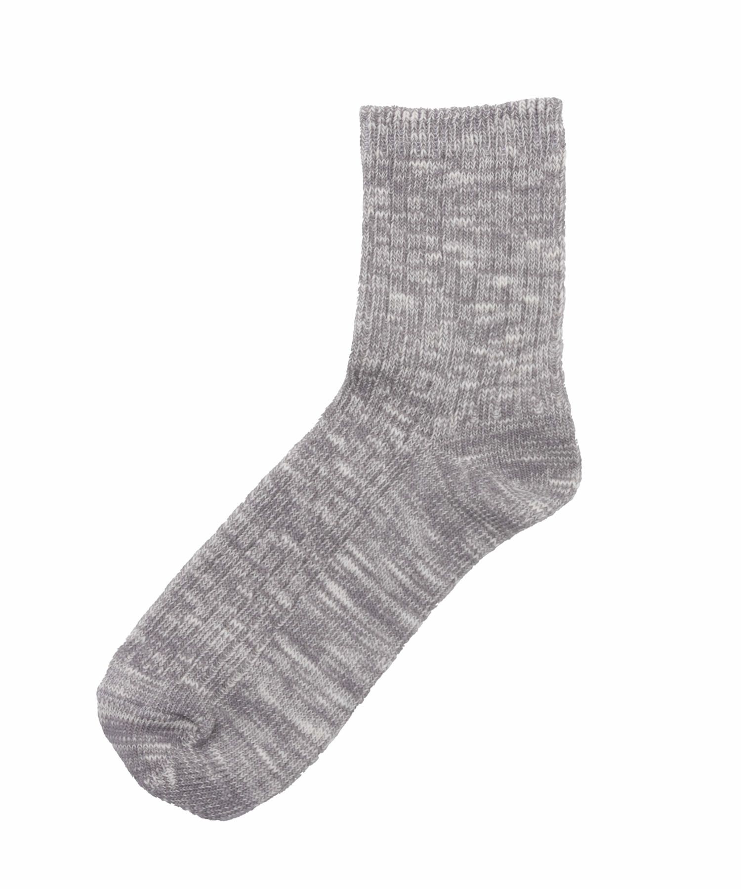 NAVY クオーターソックス USAコットンスラブ レディース