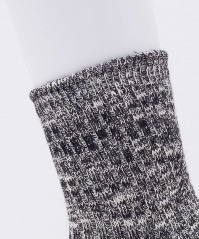 NAVY  クオーターソックス USAコットンスラブ レディース メール便 対応商品商品画像-10