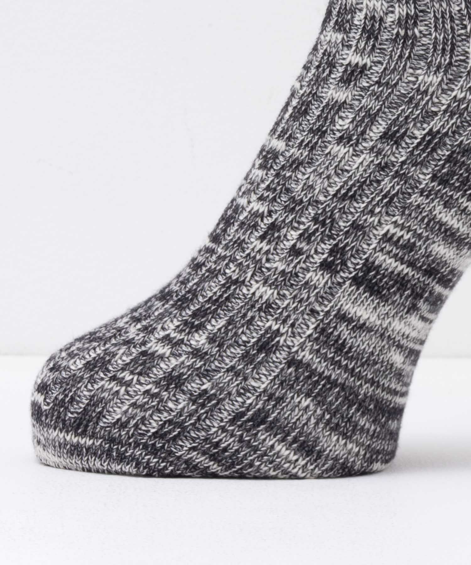 NAVY クオーターソックス USAコットンスラブ レディース