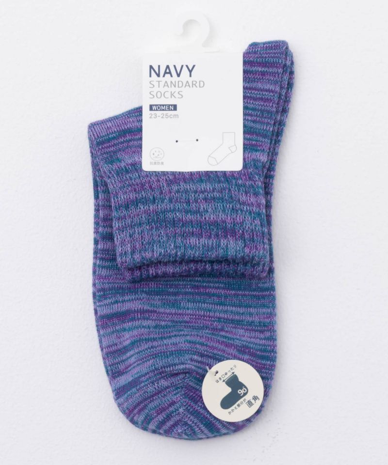 NAVY  クオーターソックス カラーミックス レディース商品画像-16