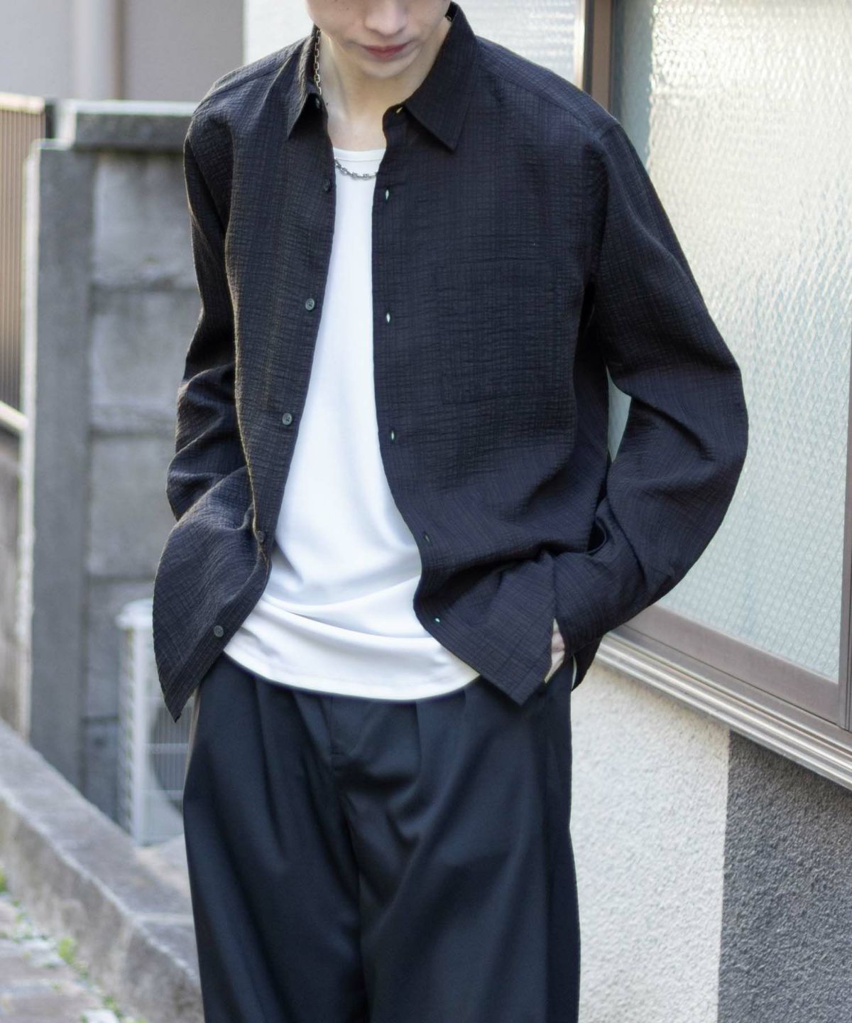 MOSSIMO シアジャガードシャツ メンズ