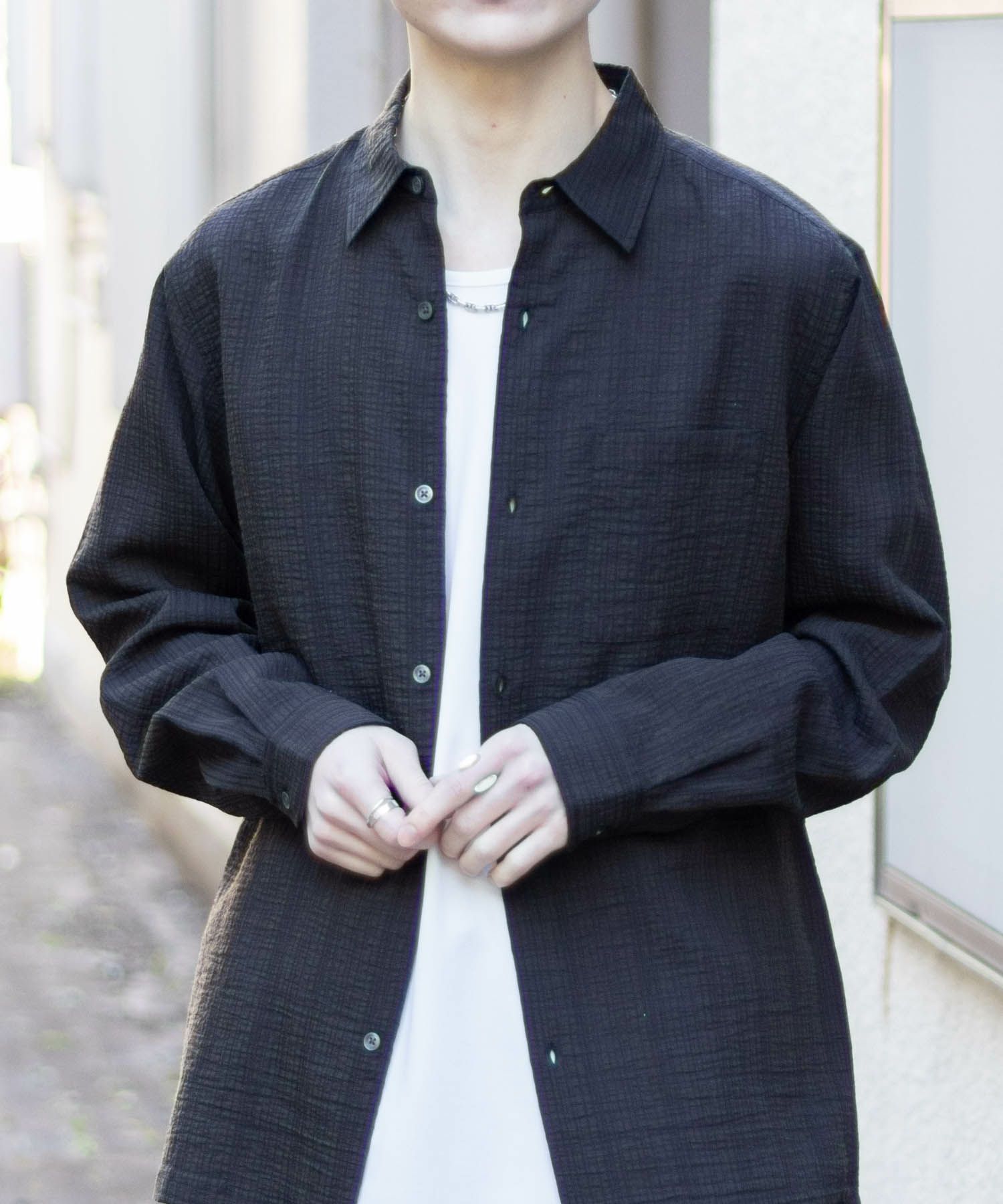 MOSSIMO シアジャガードシャツ メンズ