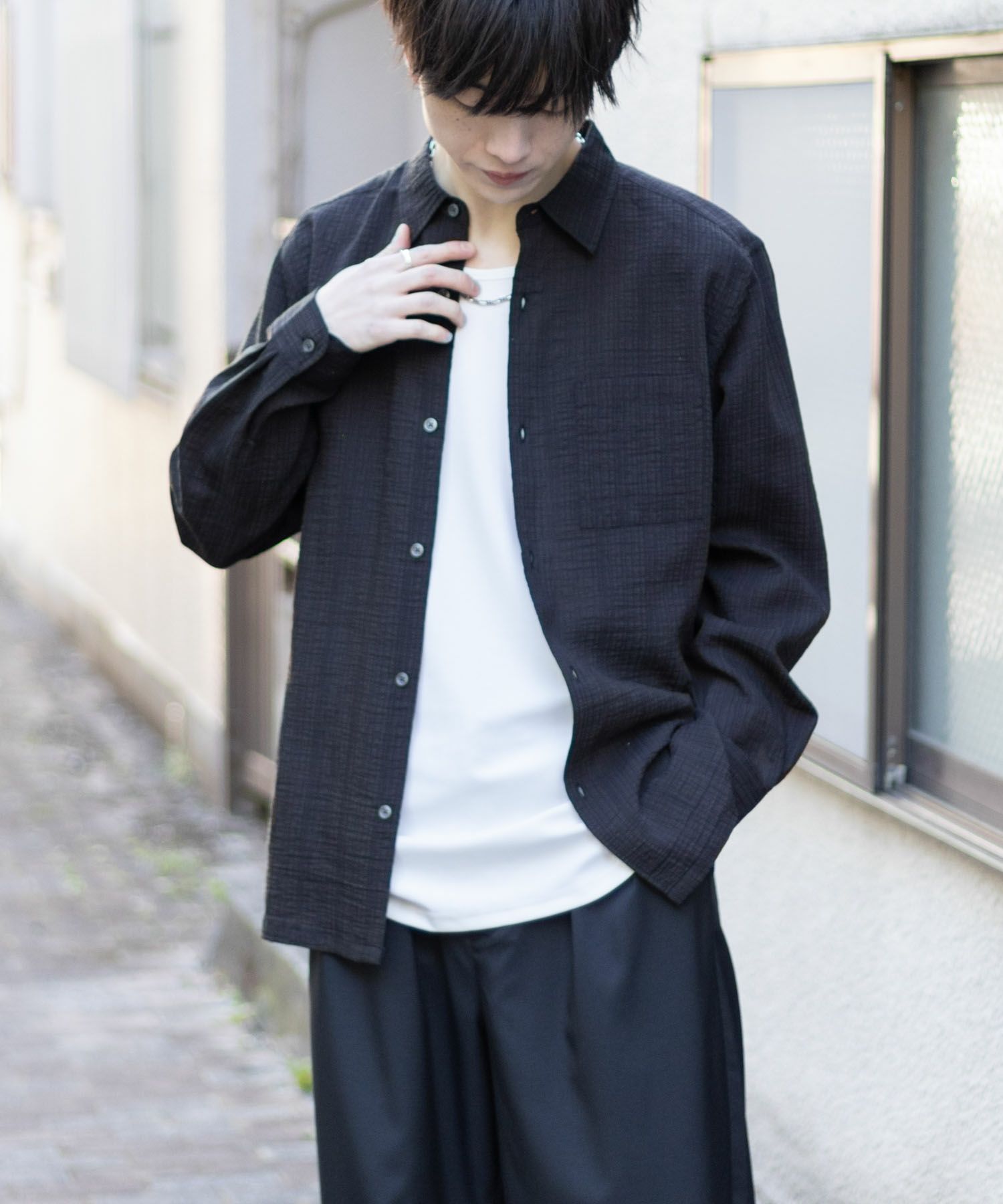 MOSSIMO  シアジャガードシャツ メンズ商品サムネイル-5
