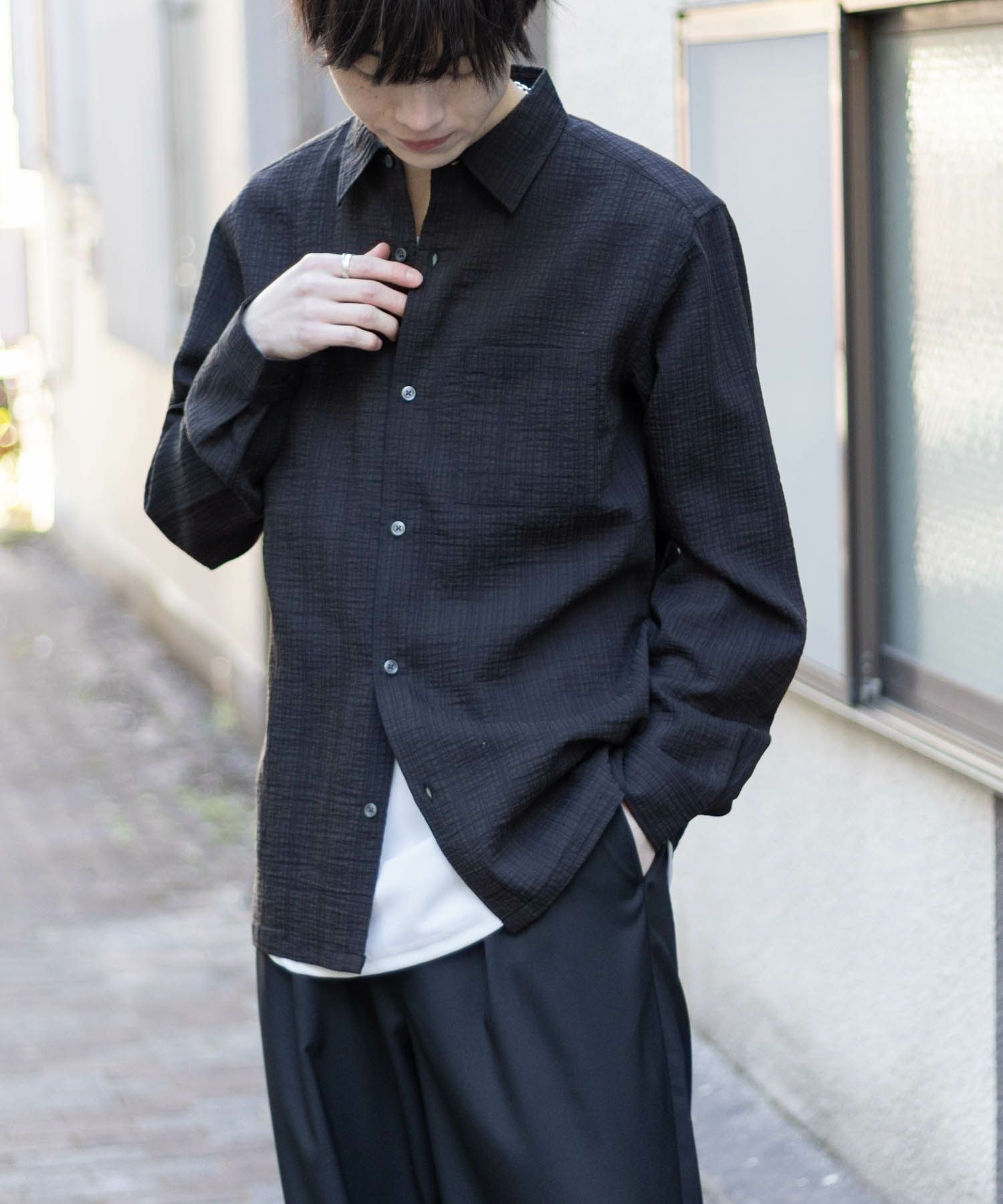 MOSSIMO シアジャガードシャツ メンズ