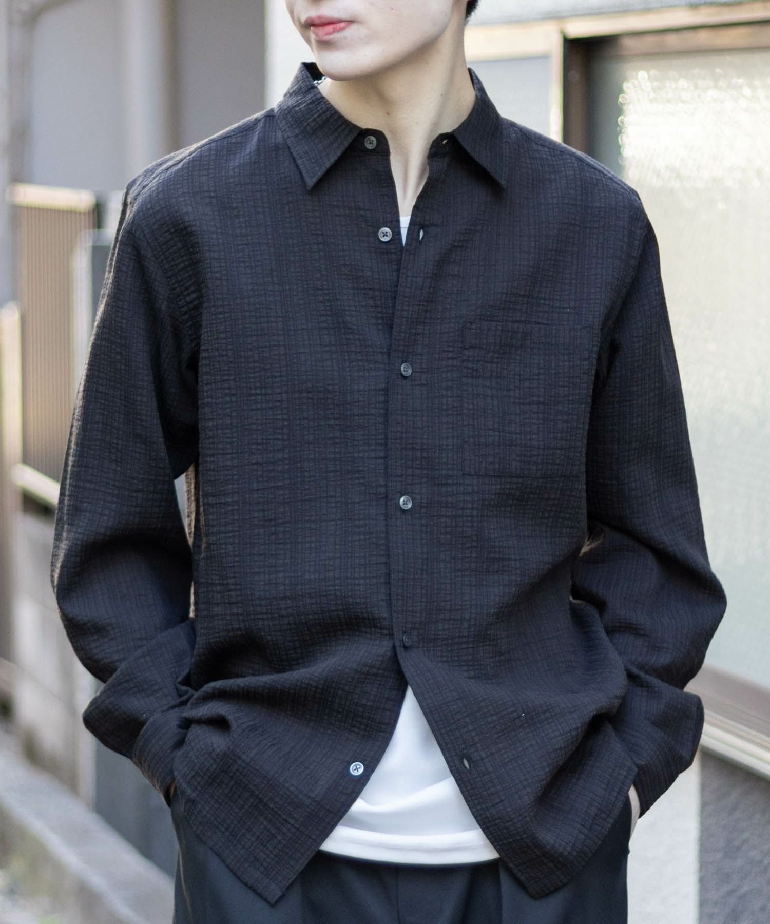 MOSSIMO  シアジャガードシャツ メンズ商品サムネイル-7